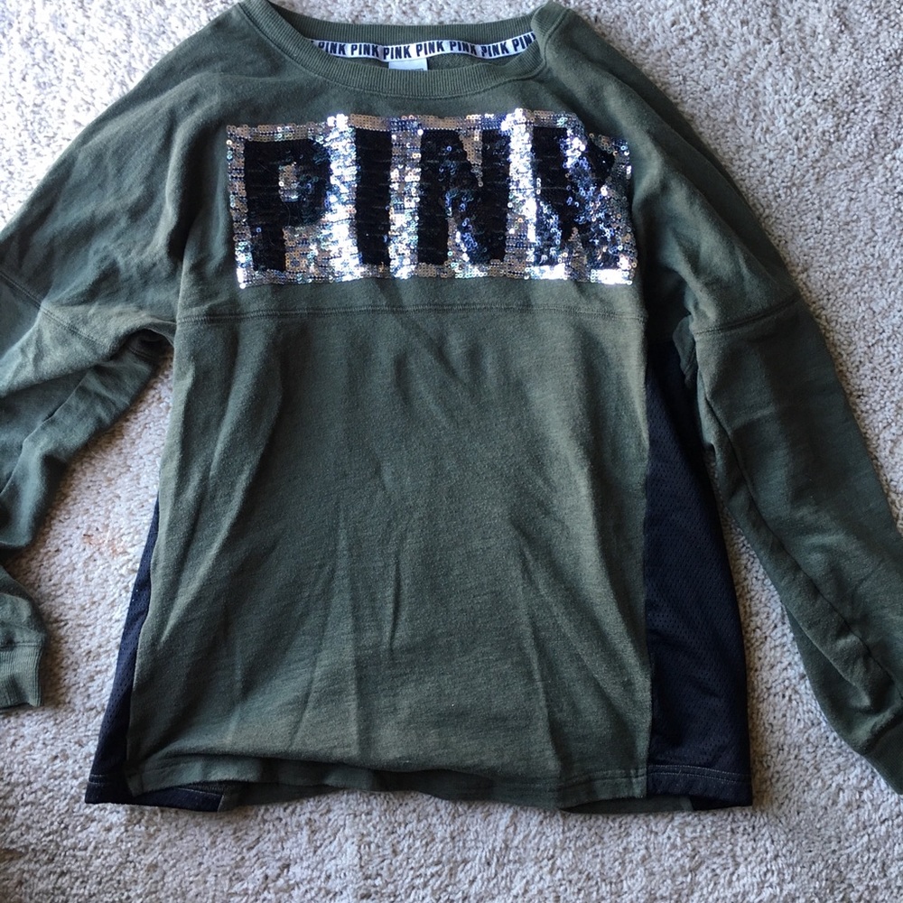 Pink long sleeved shirt